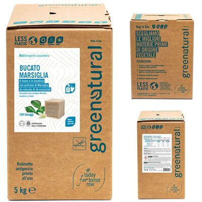 Greenatural Detergente líquido concentrado de jabón de Marsella (5Kg.) Greenatural Detergente líquido concentrado de jabón de Marsella (5Kg.)