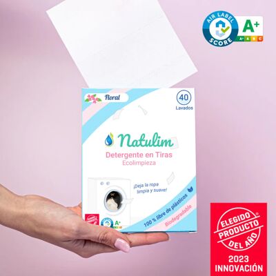 Natulim Detergente ecológico en tiras para la ropa - Floral Natulim Detergente ecológico en tiras para la ropa - Floral