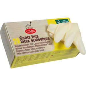 La Droguerie Écologique Guantes finos desechables de látex ecológico - talla S (20u.)