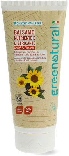 Greenatural Acondicionador ecológico desenredante y nutritivo de Karité y Girasol (200ml.)