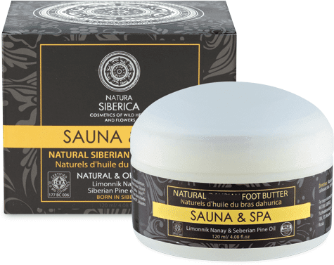 Natura Siberica Manteca natural siberiana para pies Sauna & SPA