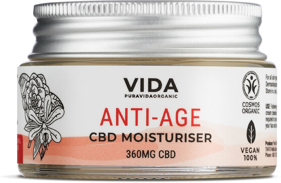 Pura Vida Organic Crema hidratante Anti-Age con 360 mg CBD