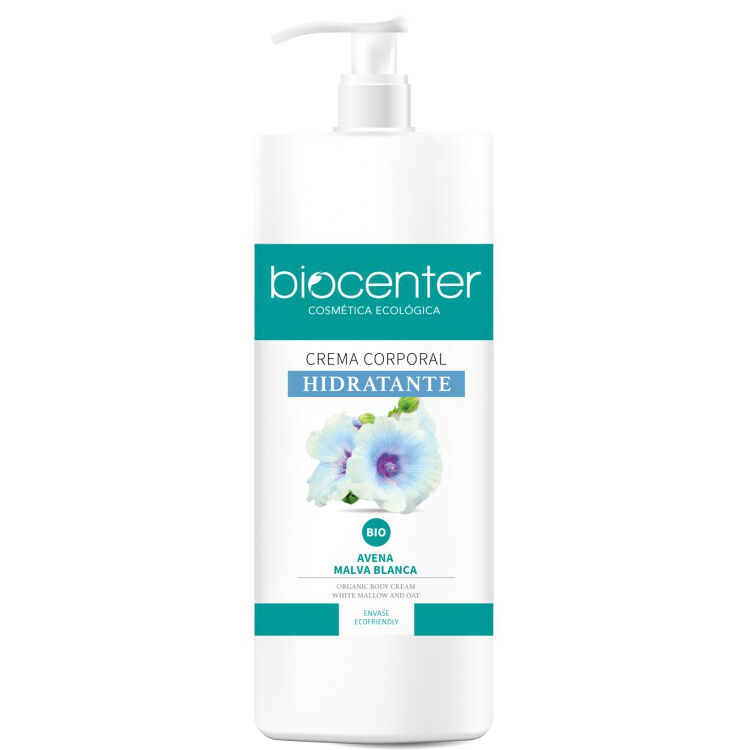 Biocenter Crema corporal hidratante Bio con Avena y Malva blanca (1 litro)