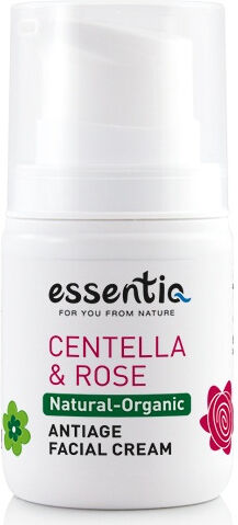 Essentiq Crema facial antiedad con Centella Asiática y Rosa