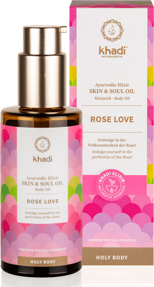 Khadi Aceite corporal ayurvédico Rose Love (100ml.)