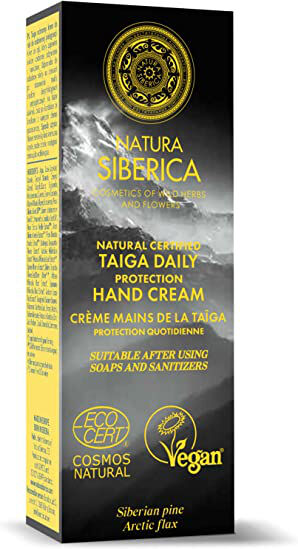 Natura Siberica Crema de manos de la Taiga para cuidado diario (75ml.)