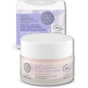 Natura Siberica Mascarilla facial de noche SOS calmante para piel sensible