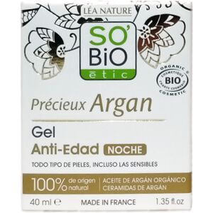 SO'BiO étic Gel facial de noche anti-edad Précieux Argan