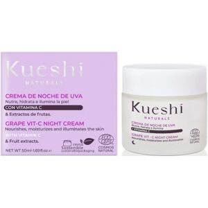 Kueshi Naturals Crema de noche de Uva con vitamina C