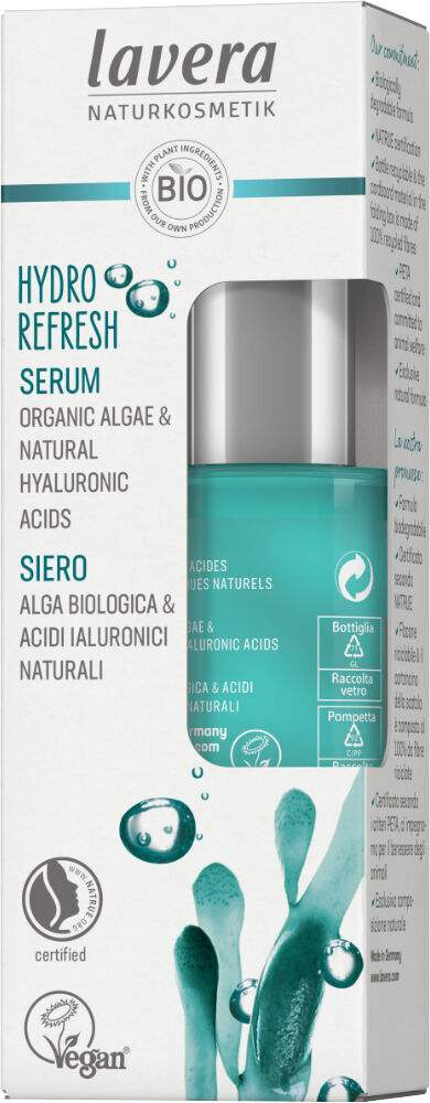 Lavera Sérum facial Hydro Refresh con Algas y Ácido Hialurónico