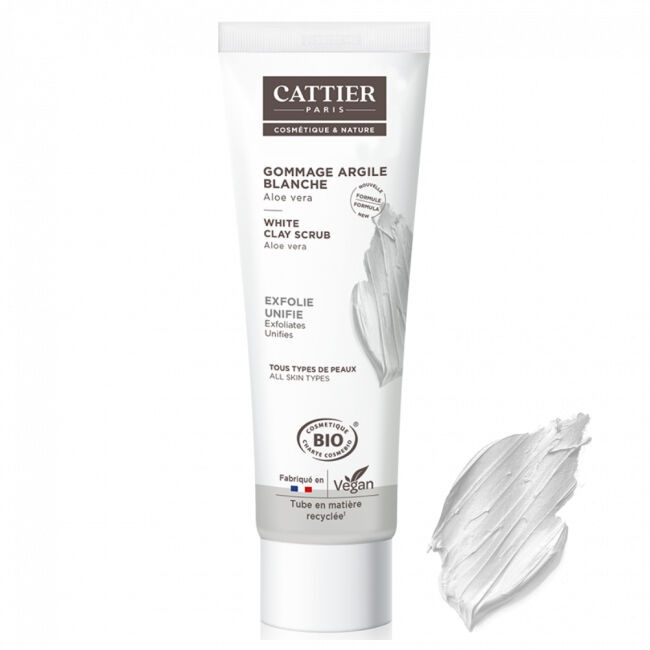 Cattier Exfoliante facial de Arcilla Blanca - NUEVA FÓRMULA