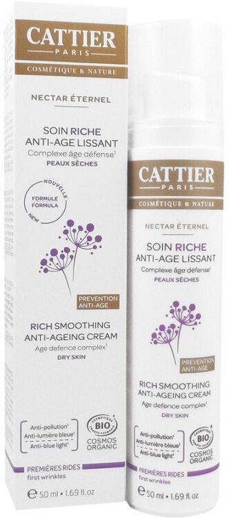 Cattier Crema de día rica alisante anti-edad Nectar Éternel