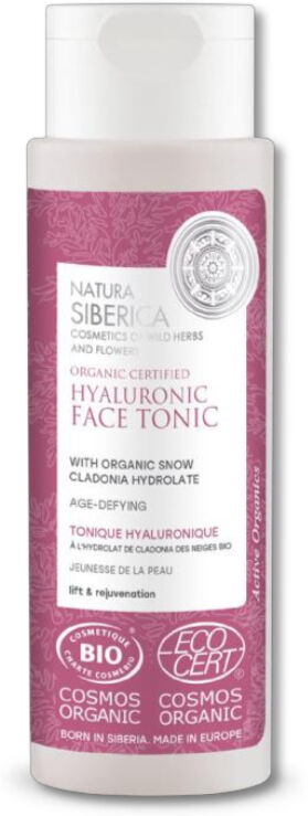 Natura Siberica Tónico facial hialurónico antiedad