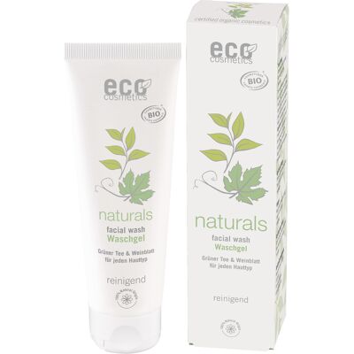 Eco Cosmetics Gel limpiador facial con Té Verde y hojas de Parra Eco Cosmetics Gel limpiador facial con Té Verde y hojas de Parra