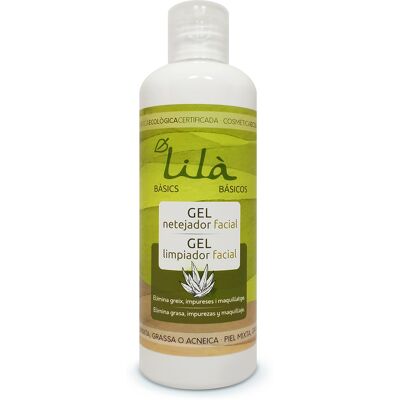 Lilà Cosmètics - Facial Gel Cleanser - Aloe Vera - Zinc Lilà Cosmètics - Facial Gel Cleanser - Aloe Vera - Zinc