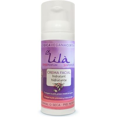 Lilà Cosmètics Crema facial hidratante sin perfume Lilà Cosmètics Crema facial hidratante sin perfume