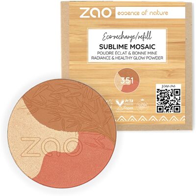 Recambio de maquillaje facial Zao - Dorado Medio - Sublim Mosaic 351 Recambio de maquillaje facial Zao - Dorado Medio - Sublim Mosaic 351