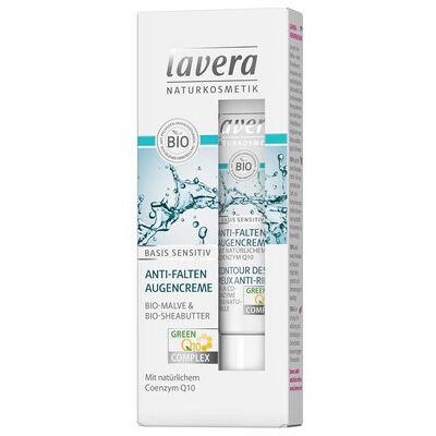 Lavera Basis Sensitiv Q10 Crema para ojos - 15ml - Antiedad, Hidratante, Vegana Lavera Basis Sensitiv Q10 Crema para ojos - 15ml - Antiedad, Hidratante, Vegana