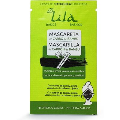 Lilà Cosmètics Mascarilla de carbón de bambú para piel mixta o grasa Lilà Cosmètics Mascarilla de carbón de bambú para piel mixta o grasa
