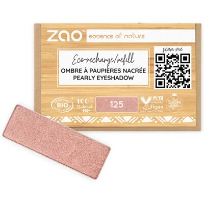 Sombra de ojos orgánica ZAO Rosa perlado soleado - Sombra Sombra de ojos orgánica ZAO Rosa perlado soleado - Sombra