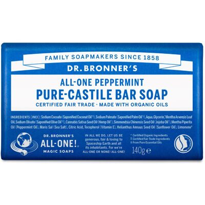 Jabón Dr. Bronner's Peppermint (140g) Jabón Dr. Bronner's Peppermint (140g)
