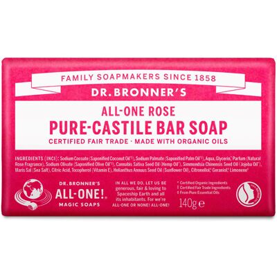 Jabón de Rosa Dr. Bronner's (140g) Jabón de Rosa Dr. Bronner's (140g)