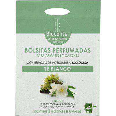 Biocenter Bolsitas perfumadas para armarios y cajones - Té Blanco Biocenter Bolsitas perfumadas para armarios y cajones - Té Blanco
