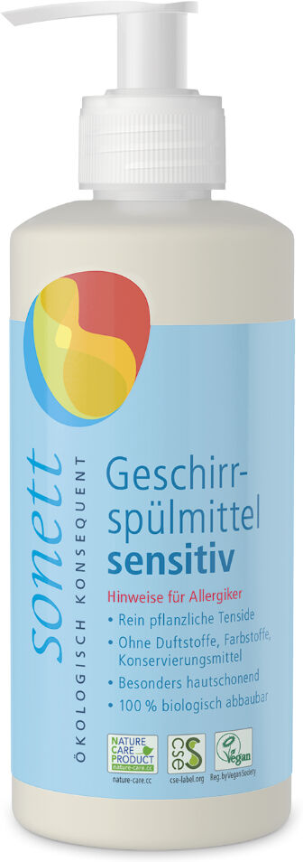 Sonett Lavavajillas líquido a mano Sensitive (300ml.)