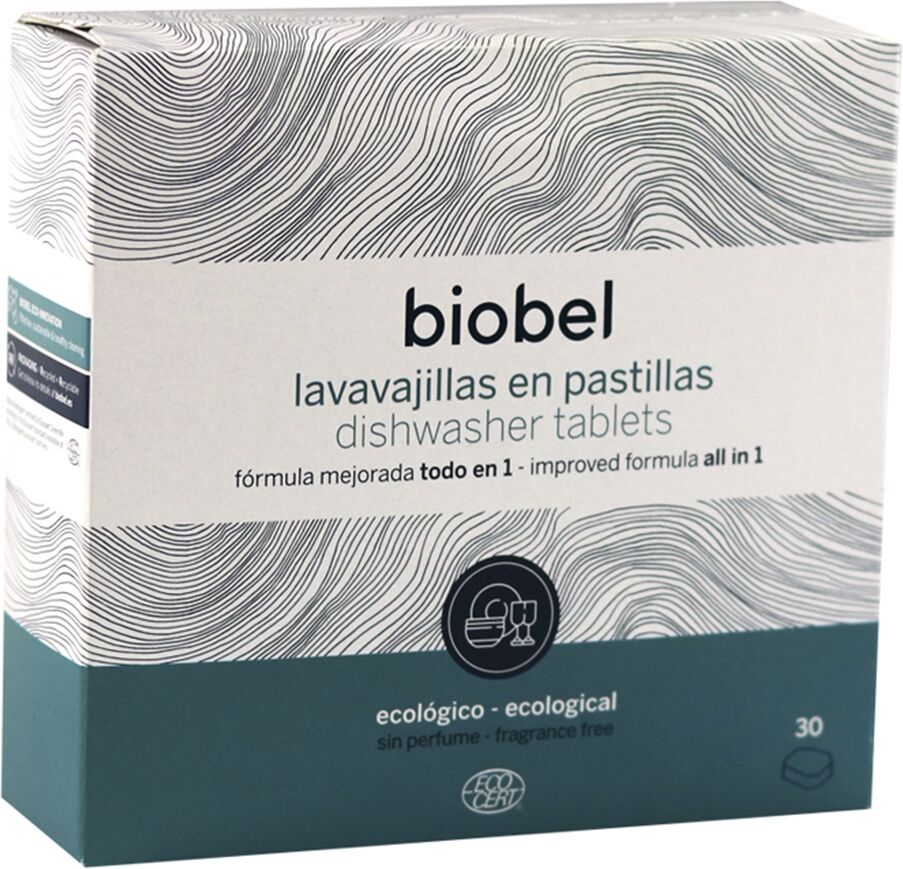 BioBel Lavavajillas en pastillas sin perfume