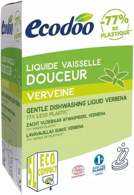 Ecodoo Lavavajillas líquido concentrado suave Senteur Verveine (5 litros)