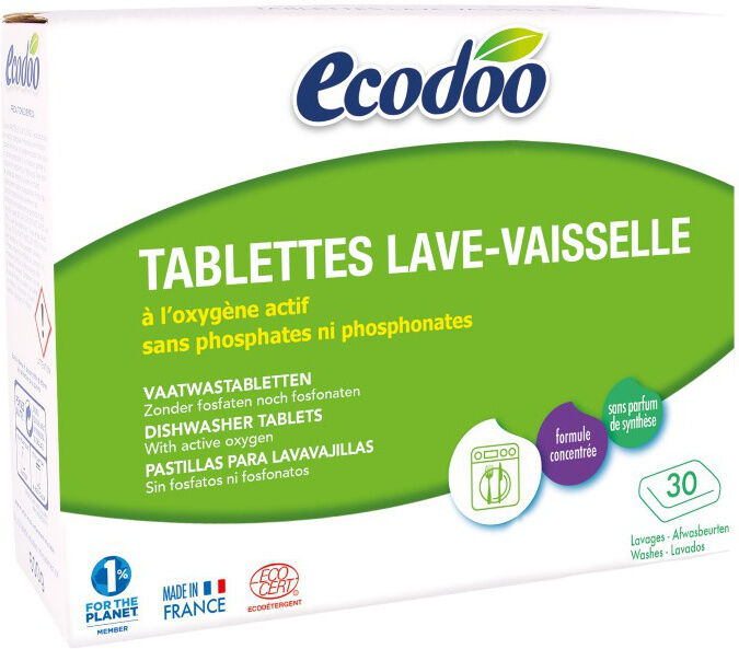 Ecodoo Pastillas para lavavajillas con oxígeno activo