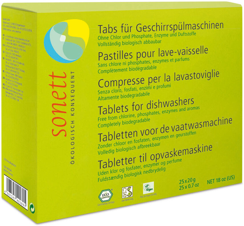 Sonett Pastillas biodegradables para lavavajillas