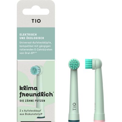 Cabezal de cepillo de dientes de bioplástico TIO - Compatible con Oral-B Genius, Pro, Smart, Vitality Cabezal de cepillo de dientes de bioplástico TIO - Compatible con Oral-B Genius, Pro, Smart, Vitality