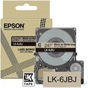 Epson LK-6JBJ cinta mate negro sobre beige 24mm