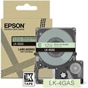 Epson LK-4GAS cinta gris sobre verde 12mm