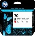 70 Cabezal de impresión (HP C9409A) negro mate / rojo