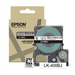 Epson LK-4WBJ cinta mate negro sobre blanco 12mm