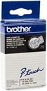 Brother TC-103 Cinta 12mm Texto Azul Sobre Transparente (7,7M)