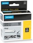 Dymo 1805413 IND Rhino cinta vinilo negro sobre gris 12mm