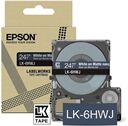 Epson LK-6HWJ cinta mate blanco sobre azul marino 24mm