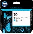 HP 70 Cabezal (C9404A) Negro mate y cian