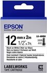 Epson LK-4WBH Cinta negro sobre blanco resistente al calor 12mm (C53S654025)