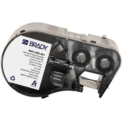 Brady M4C-500-461 Cinta de Etiquetas de Poliéster - Permanente, 12,70 mm x 7,62 m Brady M4C-500-461 Cinta de Etiquetas de Poliéster - Permanente, 12,70 mm x 7,62 m