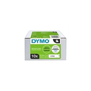 Dymo 2093097 cinta negra sobre blanco 12 mm 10 cintas
