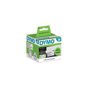 Dymo S0929100 etiqueta no adhesivas negro sobre blanco 51x88mm