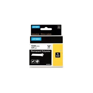 Dymo 18483 (S0718210) IND Rhino poliéster negro sobre blanco 12mm