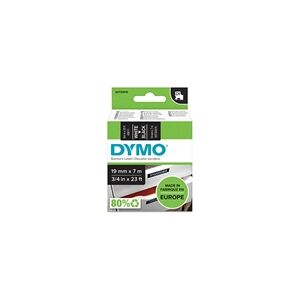 Dymo 45811 (S0720910) cinta poliéster blanco sobre negro 19mm