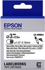 Epson LK-4WBA3 Cinta termoretráctil negro sobre blanco 3mm (C53S654903)