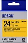 Epson LK-6YBP cinta negro sobre amarillo pastel 24 mm