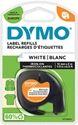 Dymo 18769 (S0718850) cinta tejido termoadhesivo negro sobre blanco 12mm